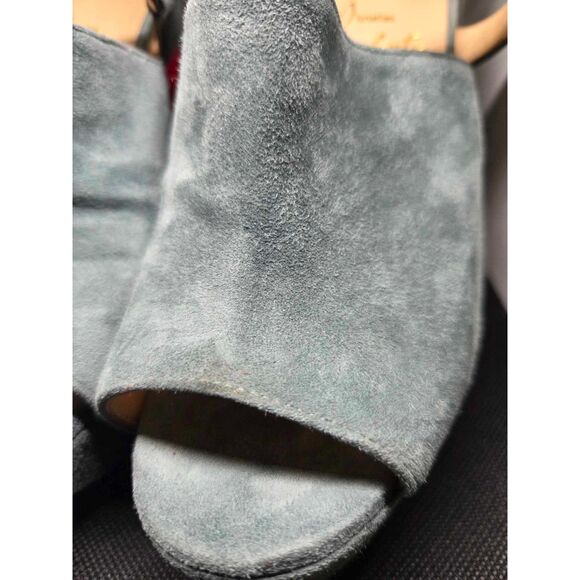Christian Louboutin Tamila 140 MM Sandal/Clog Grey Suede 36.5 - Picture 2 of 14
